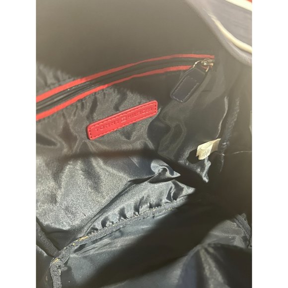 Tommy Hilfiger Navy Blue and Red Small Backpack - Picture 4 of 5